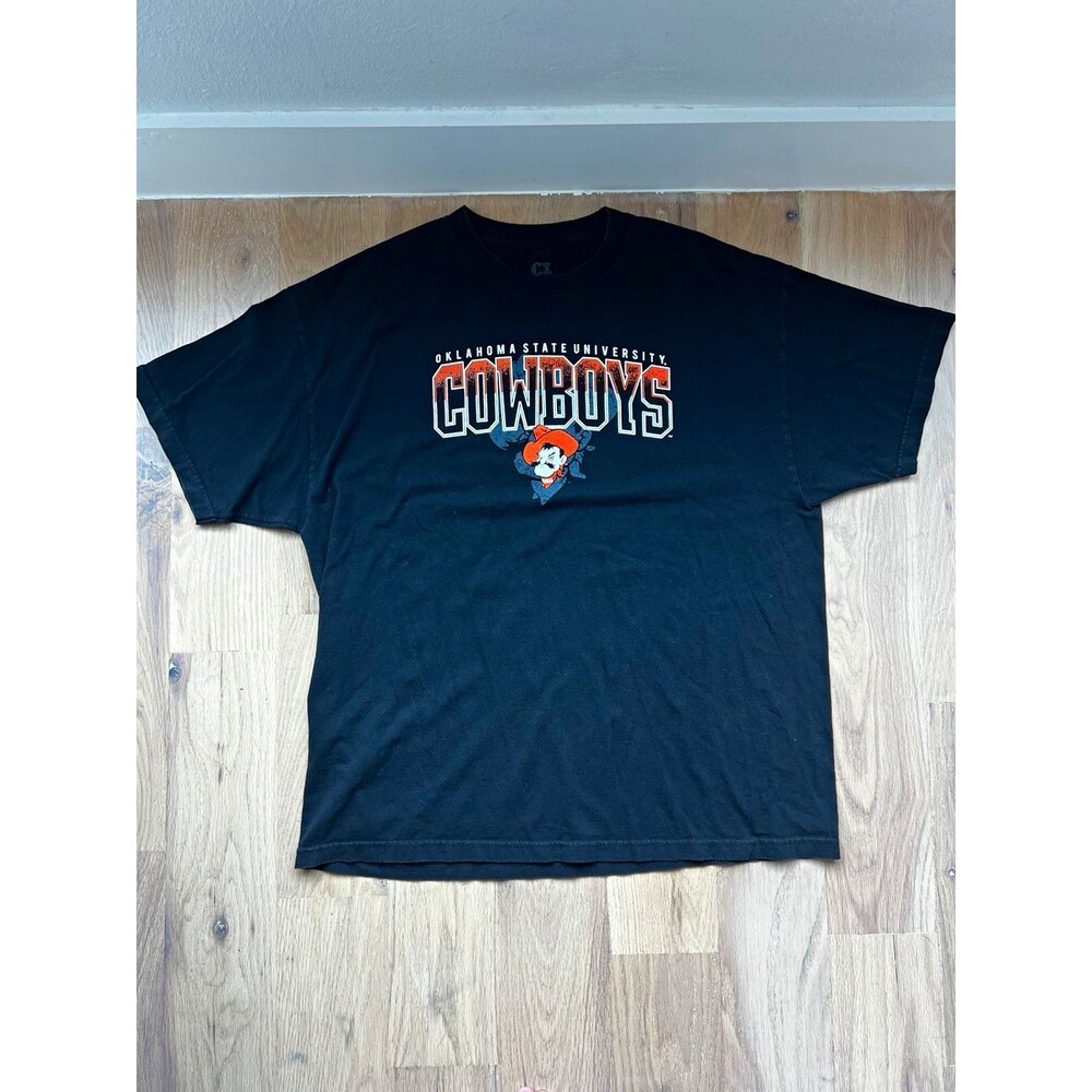 CI Sport Oklahoma State Cowboys OSU Black Graphic T-Shirt Shirt Size XXL